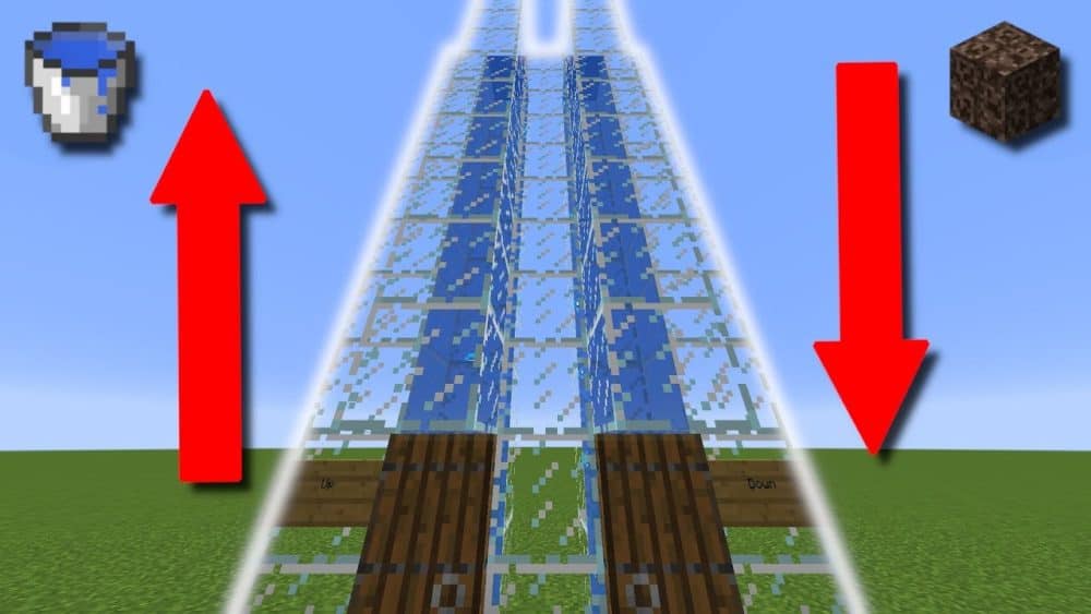 minecraft water elevator