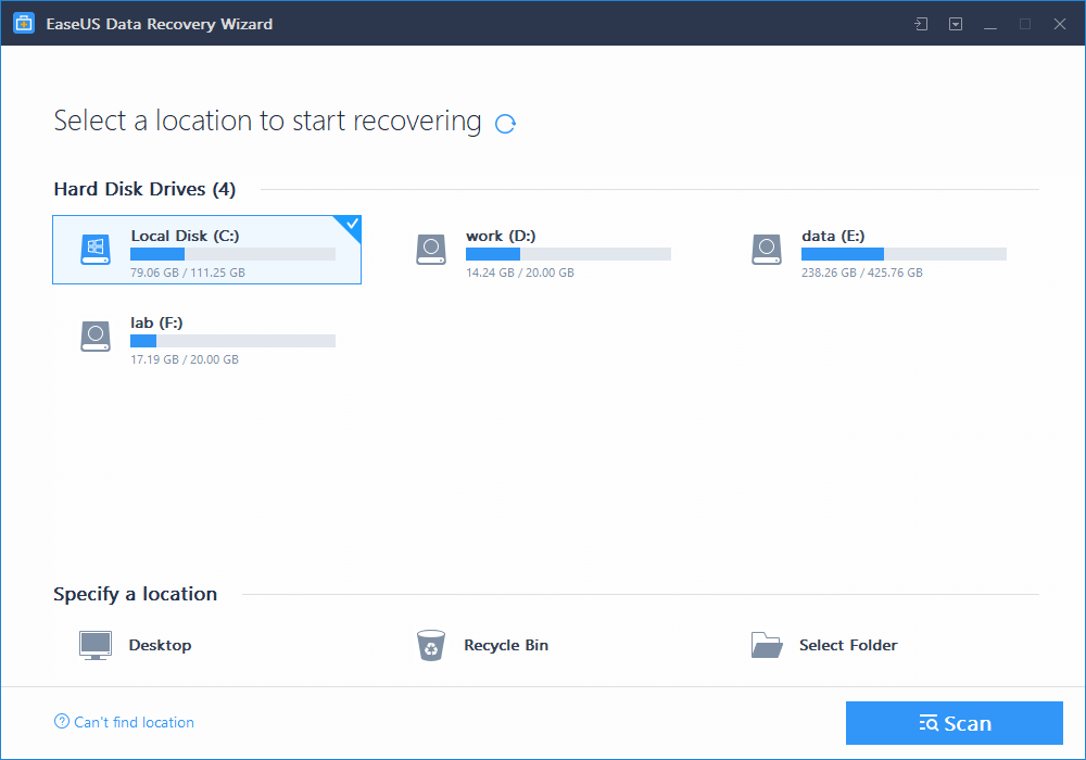 EaseUS Data Recovery Wizard